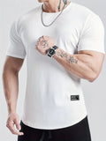 Camiseta Fitness de Malha Respirável e Elástica