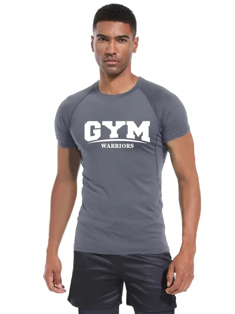 Camisa Esportiva de Compressão que Absorve a Umidade, Ideal para Treinos