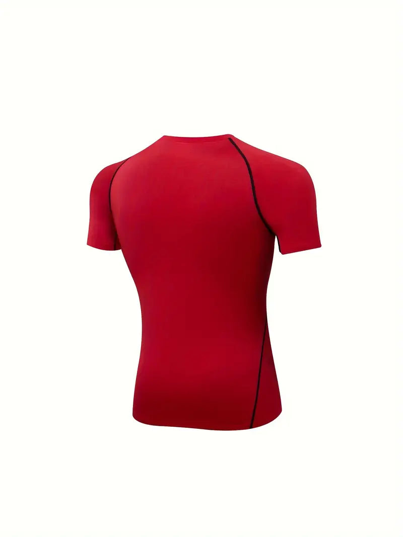 Camisa Esportiva de Compressão que Absorve a Umidade, Ideal para Treinos