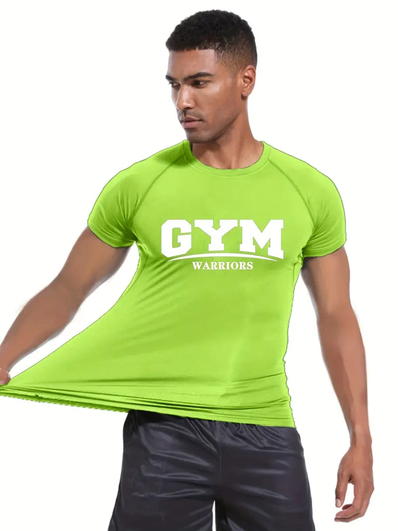 Camisa Esportiva de Compressão que Absorve a Umidade, Ideal para Treinos