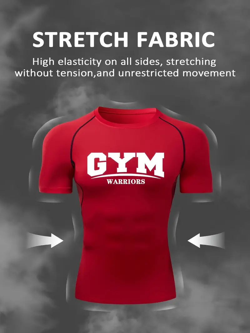 Camisa Esportiva de Compressão que Absorve a Umidade, Ideal para Treinos