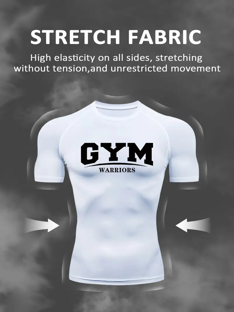 Camisa Esportiva de Compressão que Absorve a Umidade, Ideal para Treinos