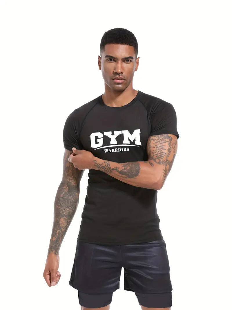 Camisa Esportiva de Compressão que Absorve a Umidade, Ideal para Treinos