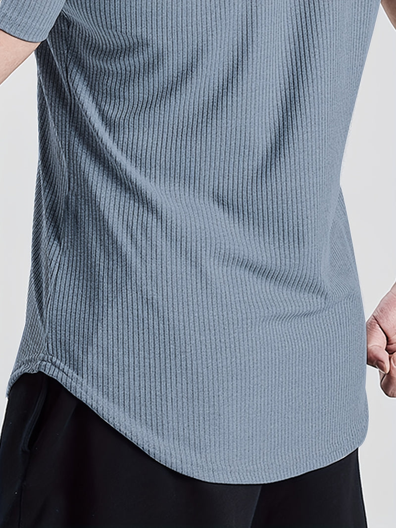 Camiseta Fitness de Malha Respirável e Elástica