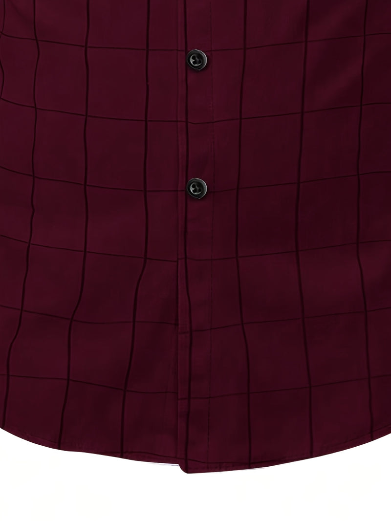 Camisa de Botão de Manga Comprida Modelo Slim