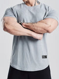 Camiseta Fitness de Malha Respirável e Elástica